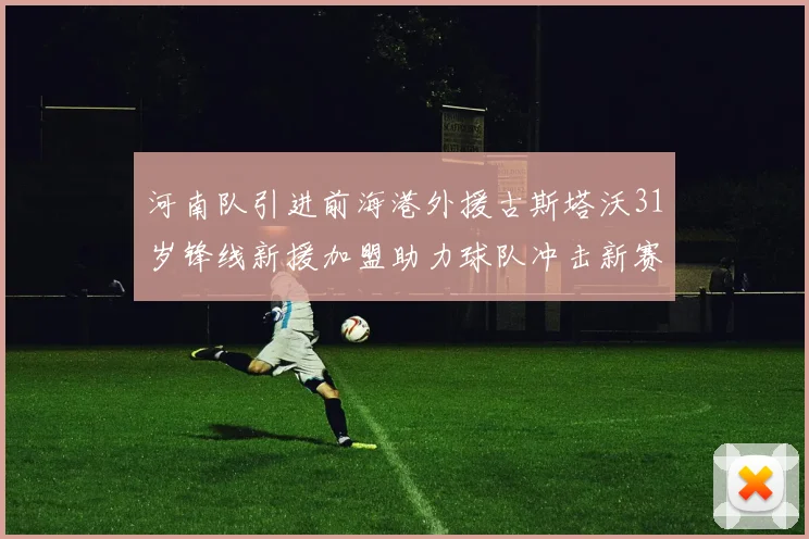 河南队引进前海港外援古斯塔沃31岁锋线新援加盟助力球队冲击新赛季